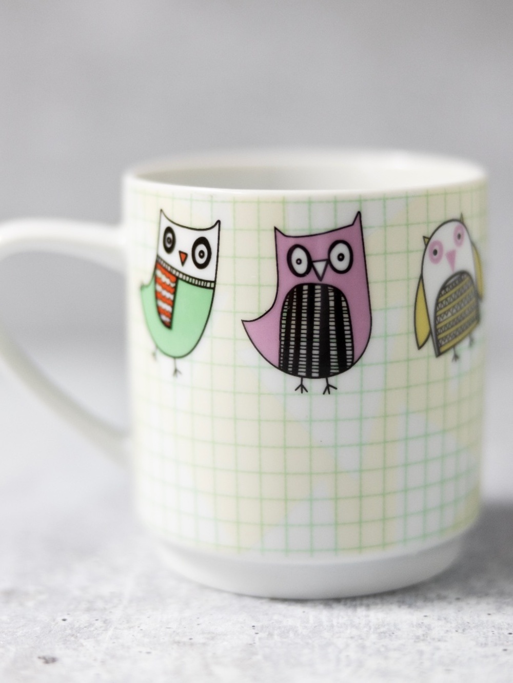 Owls by Creative Tops Ltd. Owl Coffee Mug Multicolored Novelty Quirky Cup 10 oz